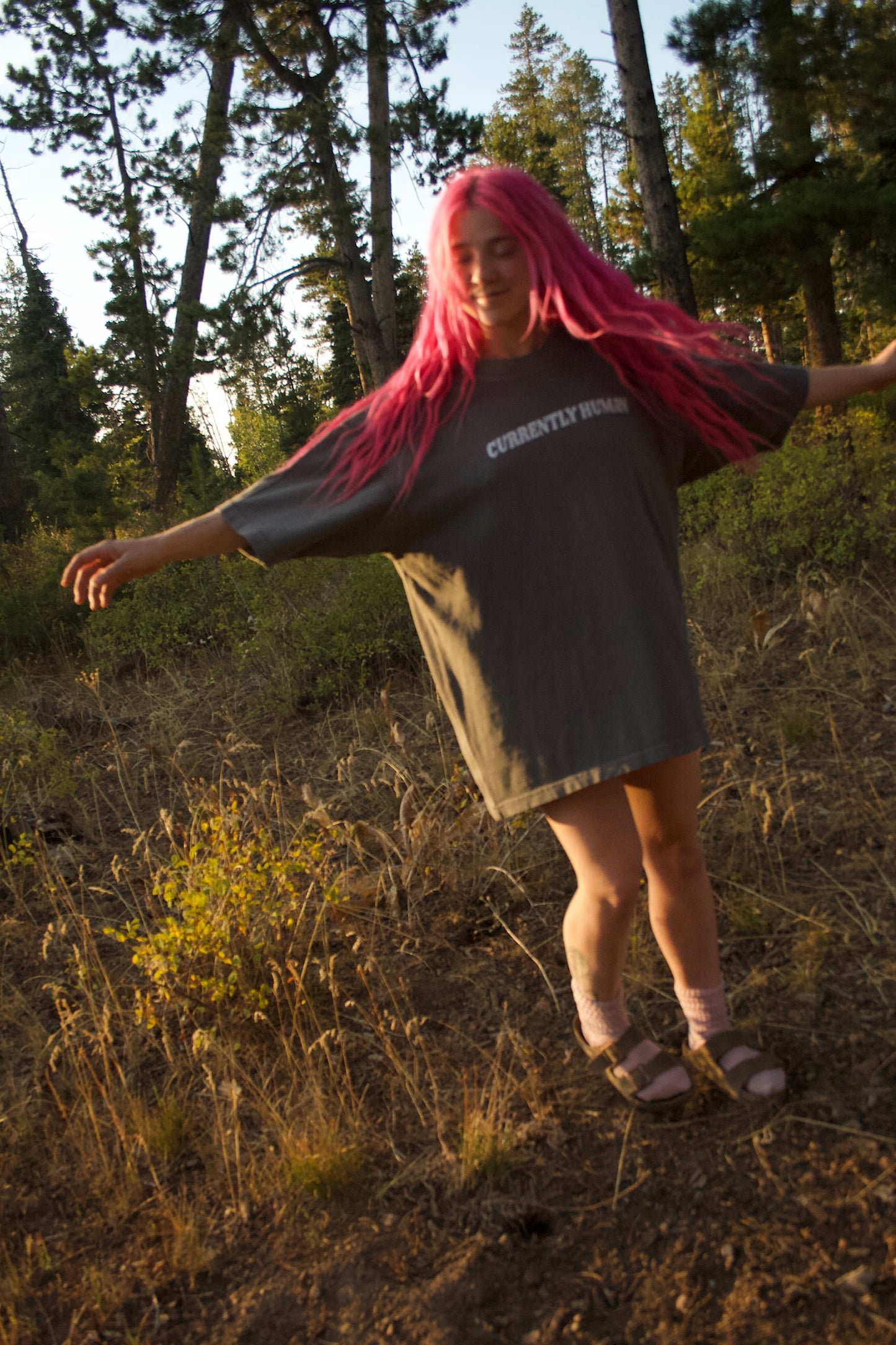 “GRANT ME PEACE NOW” TEE (smoke stone)