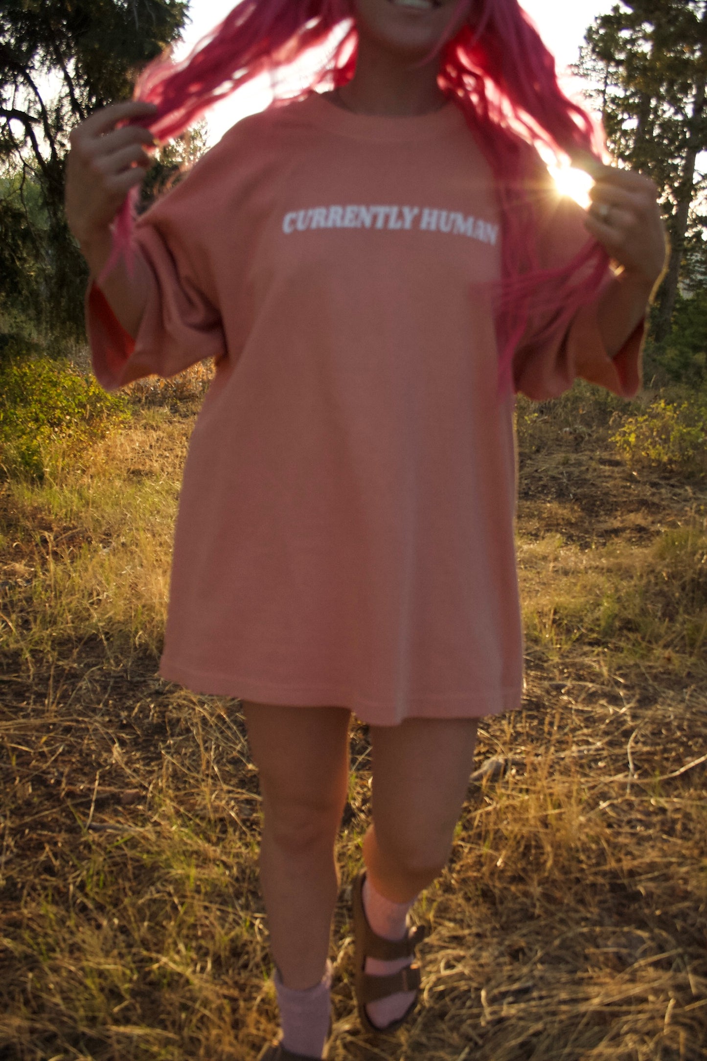 “GRANT ME PEACE NOW” TEE (desert rose)