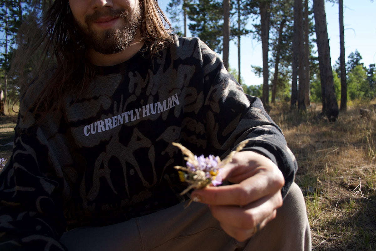 “THIRD EYE DYE” Standard Sweatshirt- Stone Wash Variant - (Each One Uniquely Human)