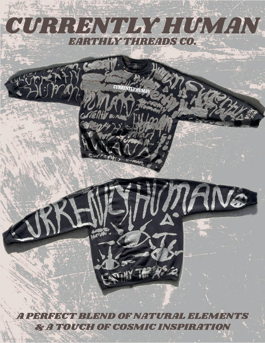“THIRD EYE DYE” Standard Sweatshirt- Stone Wash Variant - (Each One Uniquely Human)